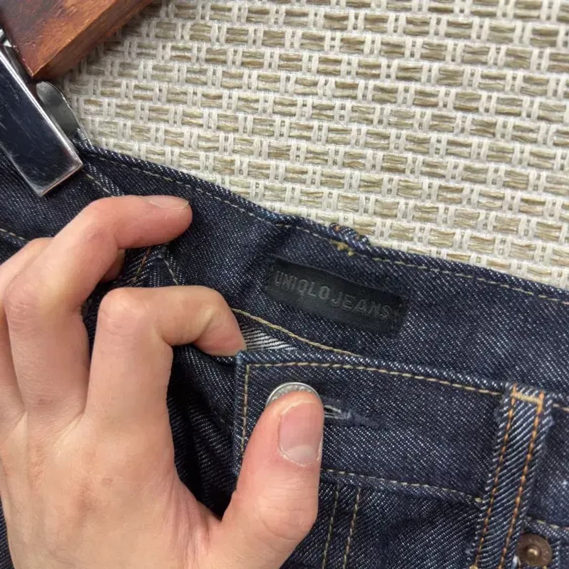 유니클로 캐주얼 셀비지 데님 청바지 30인치 A02557 상품이미지4