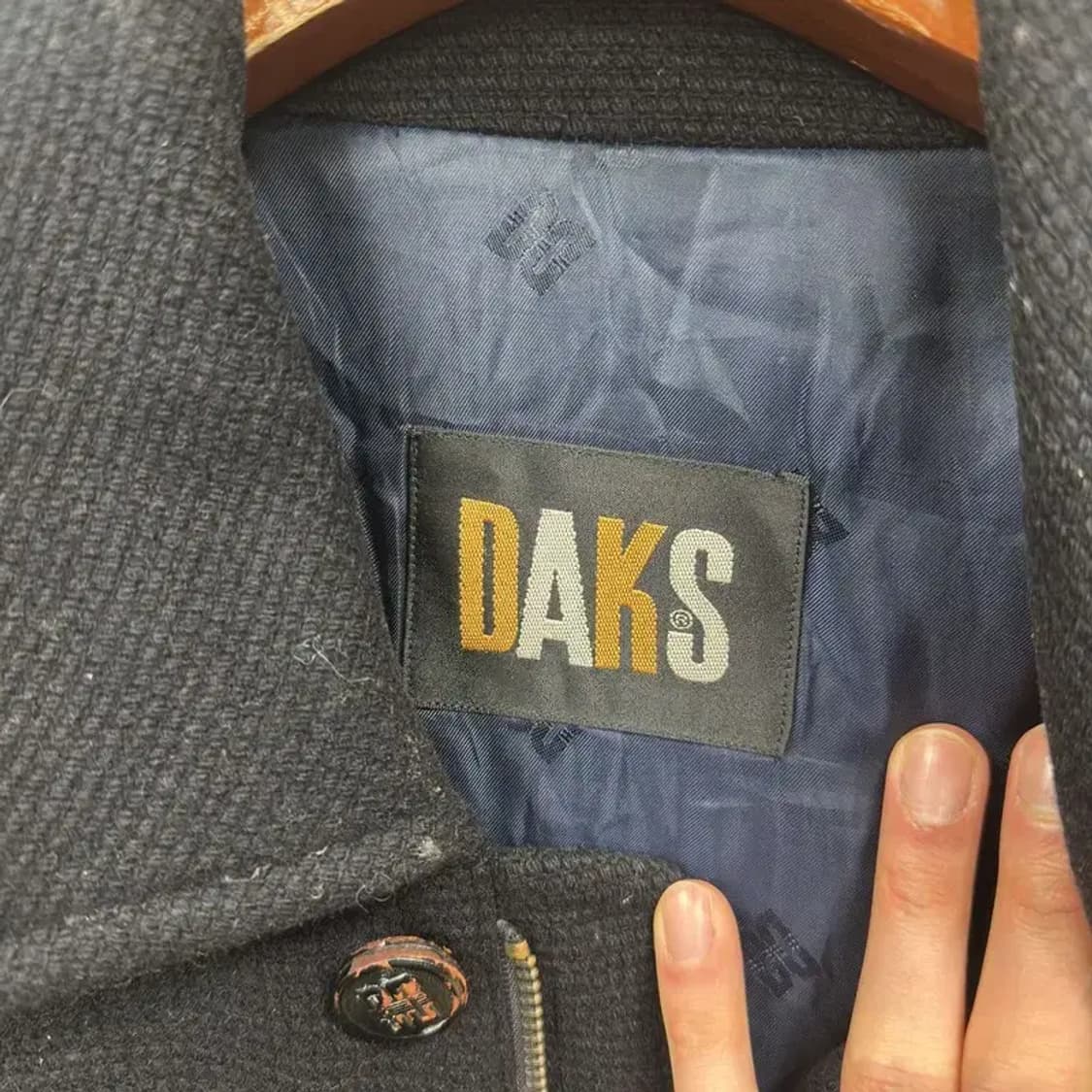 닥스 올드스쿨 자수로고 울 블루종 자켓 105 A02535 상품이미지3