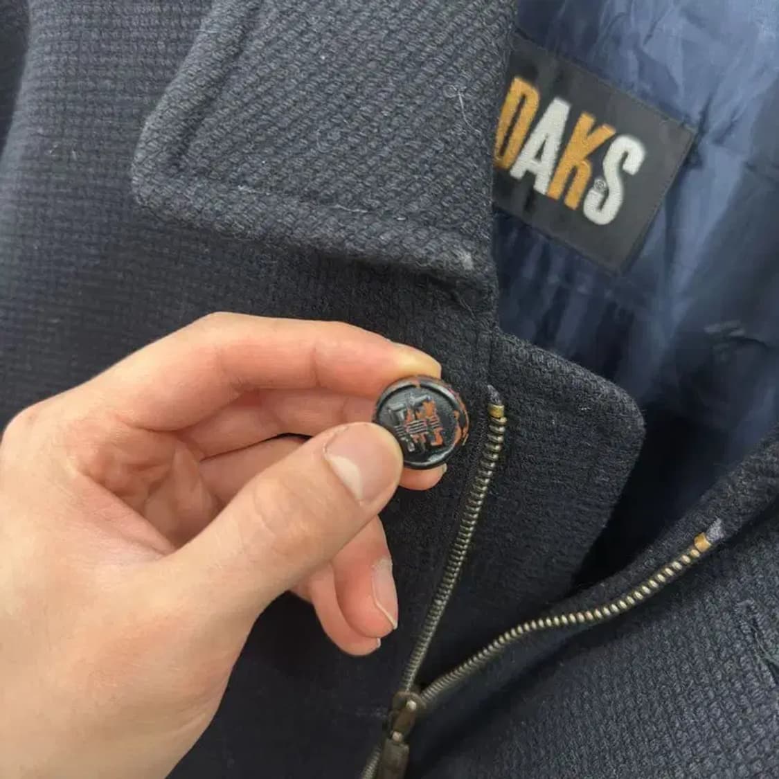 닥스 올드스쿨 자수로고 울 블루종 자켓 105 A02535 상품이미지5