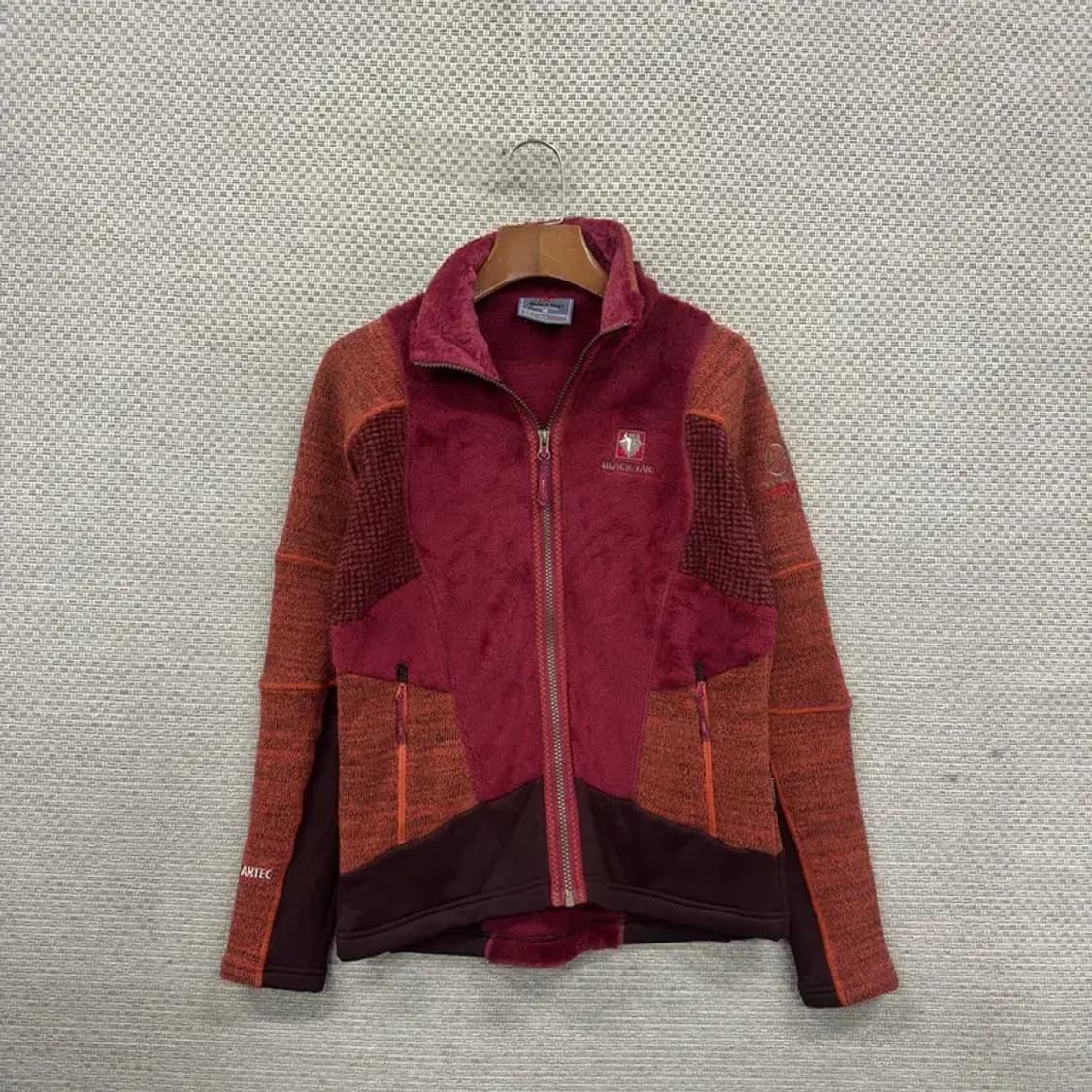 블랙야크 아웃도어 자수로고 플리스 후리스 집업 90 A02604 상품이미지1