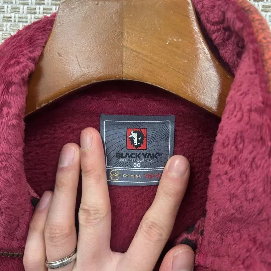 블랙야크 아웃도어 자수로고 플리스 후리스 집업 90 A02604 상품이미지3