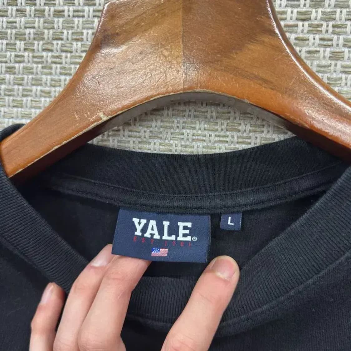 예일 캐주얼 자수로고 롱슬리브 긴팔티 L A02621 상품이미지3