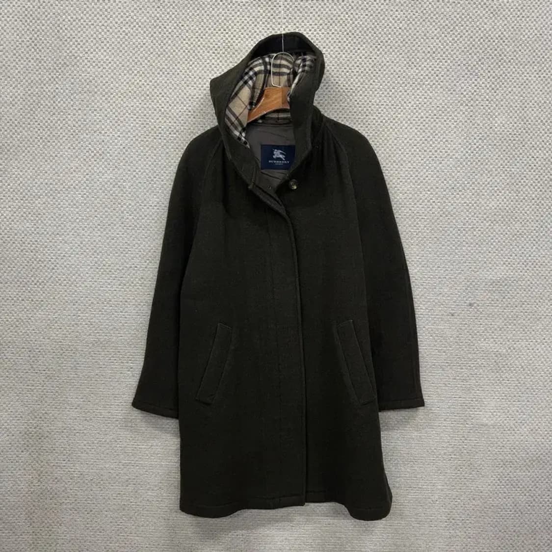 버버리 정품 캐주얼 울 후드 코트 자켓 100 A02624 상품이미지1
