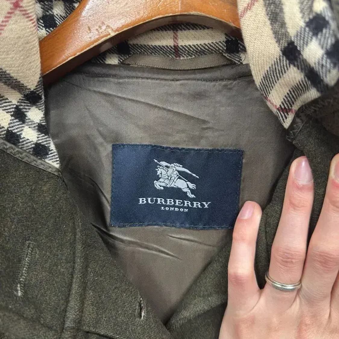 버버리 정품 캐주얼 울 후드 코트 자켓 100 A02624 상품이미지4