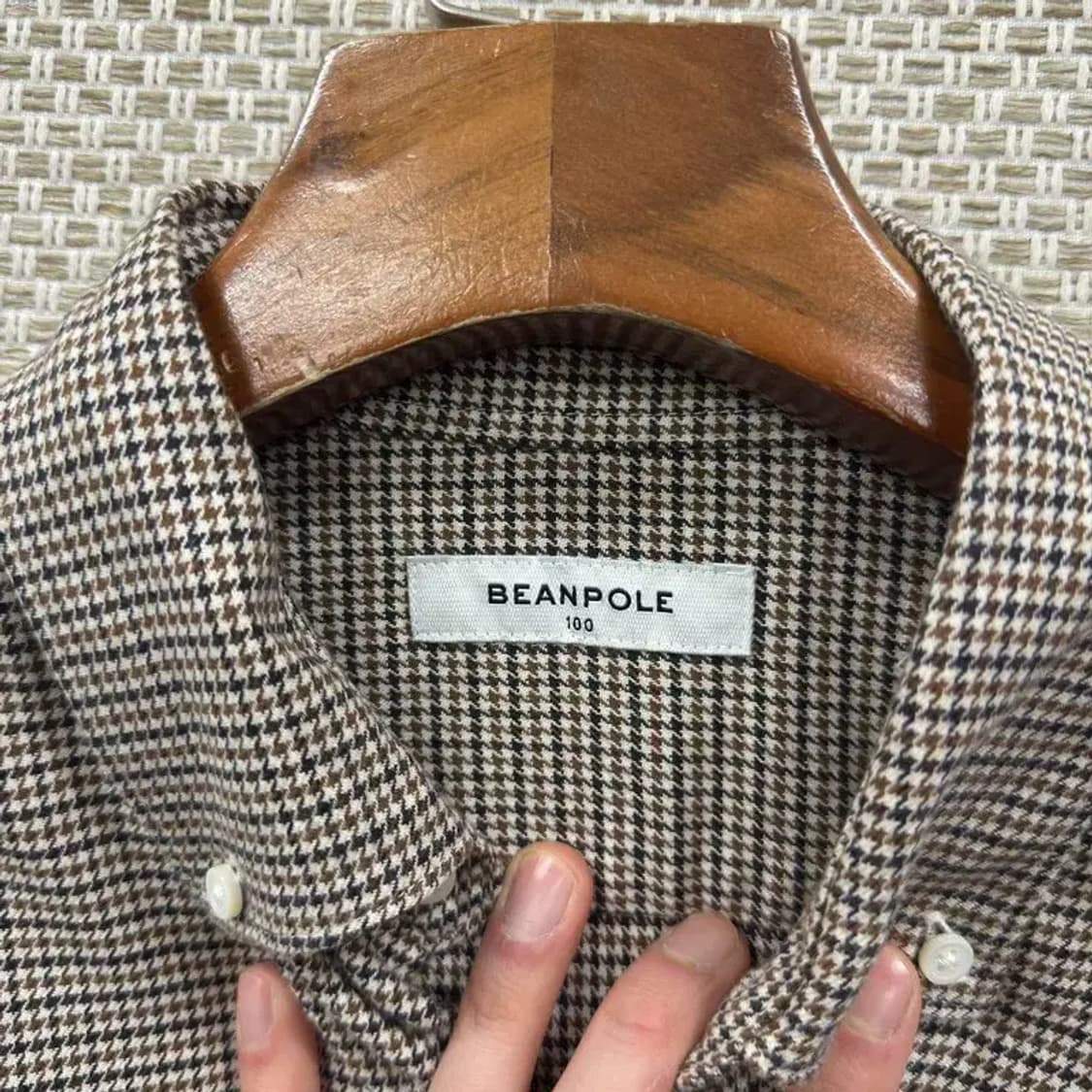 빈폴 캐주얼 자수로고 긴팔 셔츠 100 A02629 상품이미지3