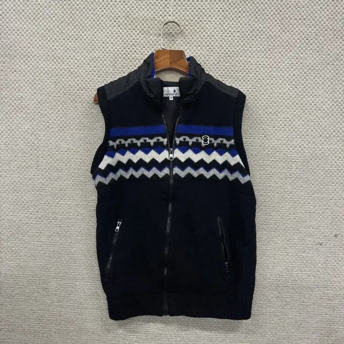 와이드앵글 골프 방풍 울 니트 조끼 베스트 95 A02615 상품이미지1