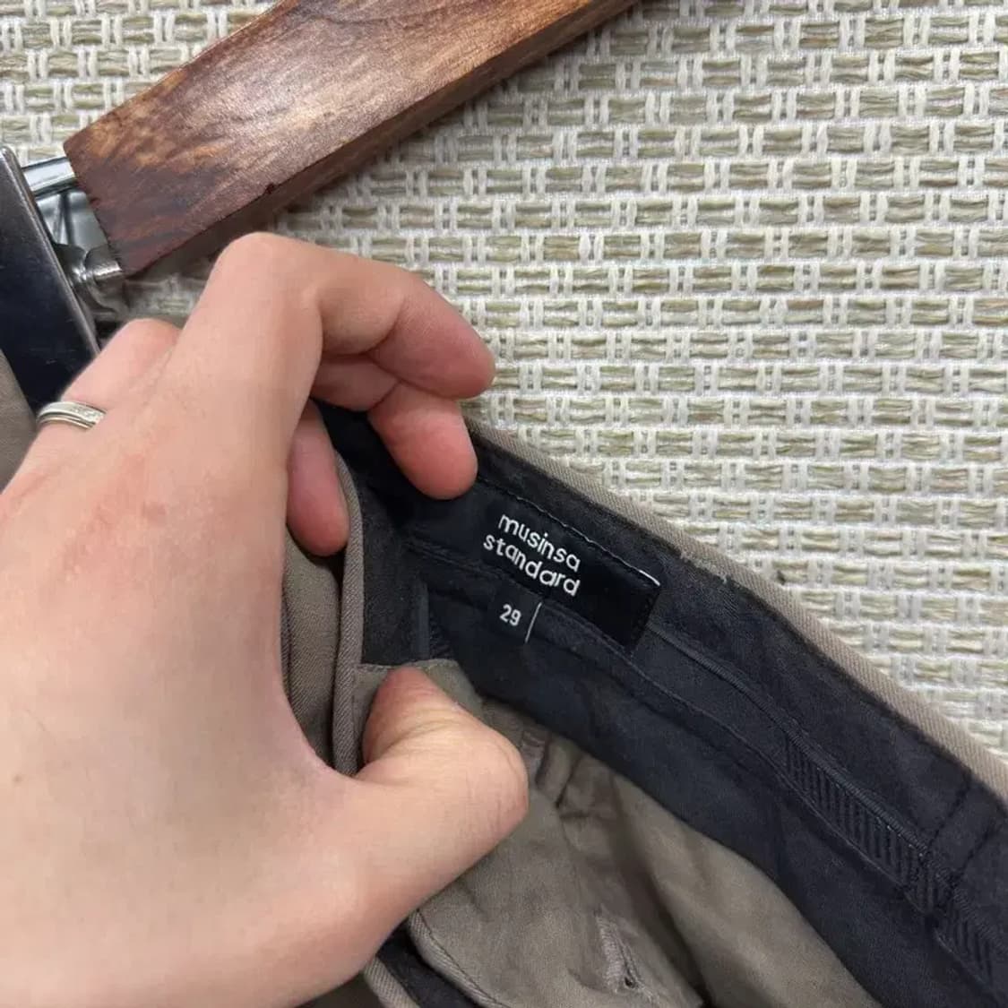 무신사스탠다드 캐주얼 슬랙스 바지 29인치 A02639 상품이미지3