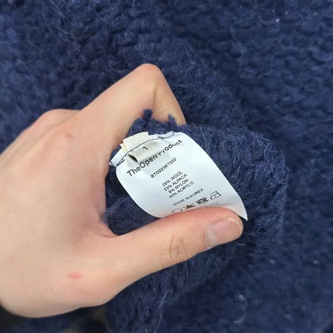 더오픈프로덕트 캐주얼 울 니트 가디건 1 A02695 상품이미지4