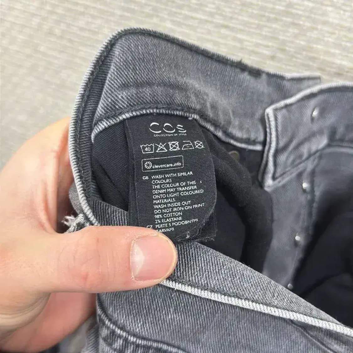 코스 COS 캐주얼 그레이진 데님 청바지 29인치 A02714 상품이미지3