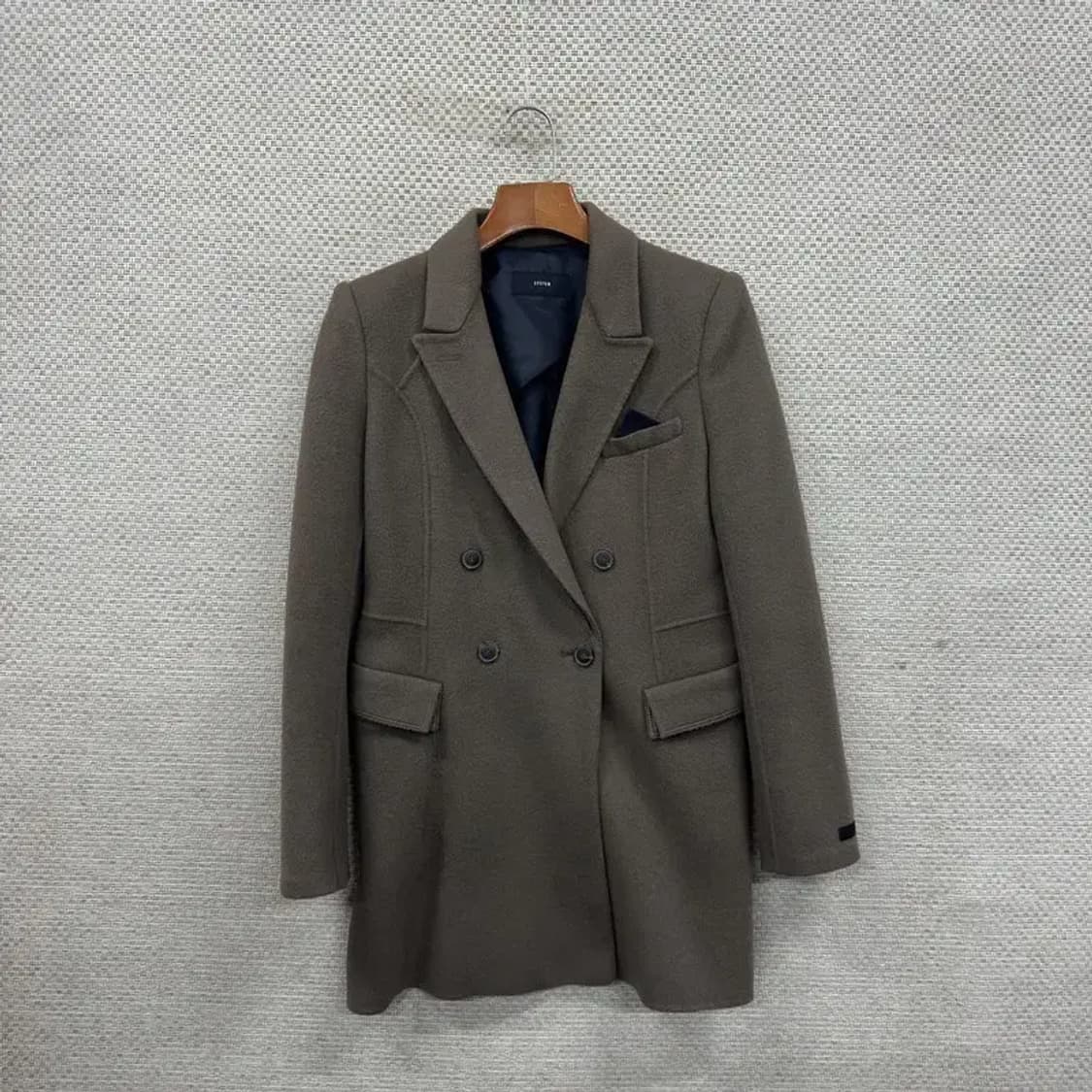 시스템 한섬 캐주얼 더블버튼 울 코트 자켓 88 A02696 상품이미지1