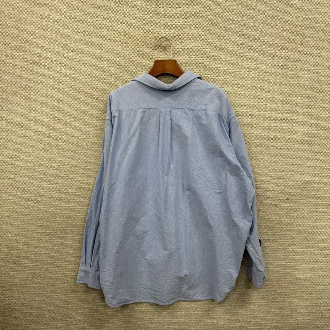 라퍼지스토어 캐주얼 오버핏 소라색 긴팔 셔츠 S A02712 상품이미지2