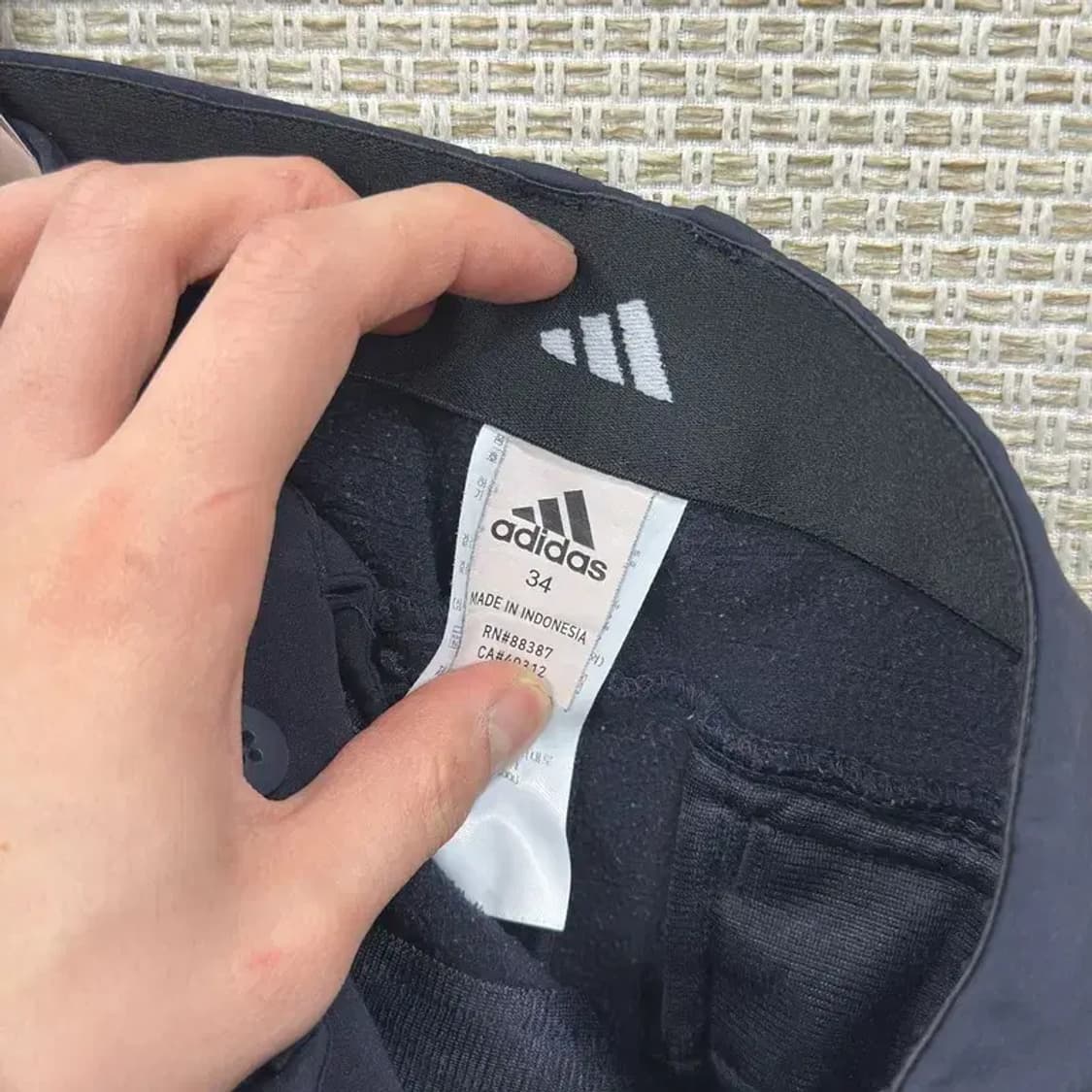 아디다스 캐주얼 약기모 스판 바지 34인치 A02719 상품이미지4