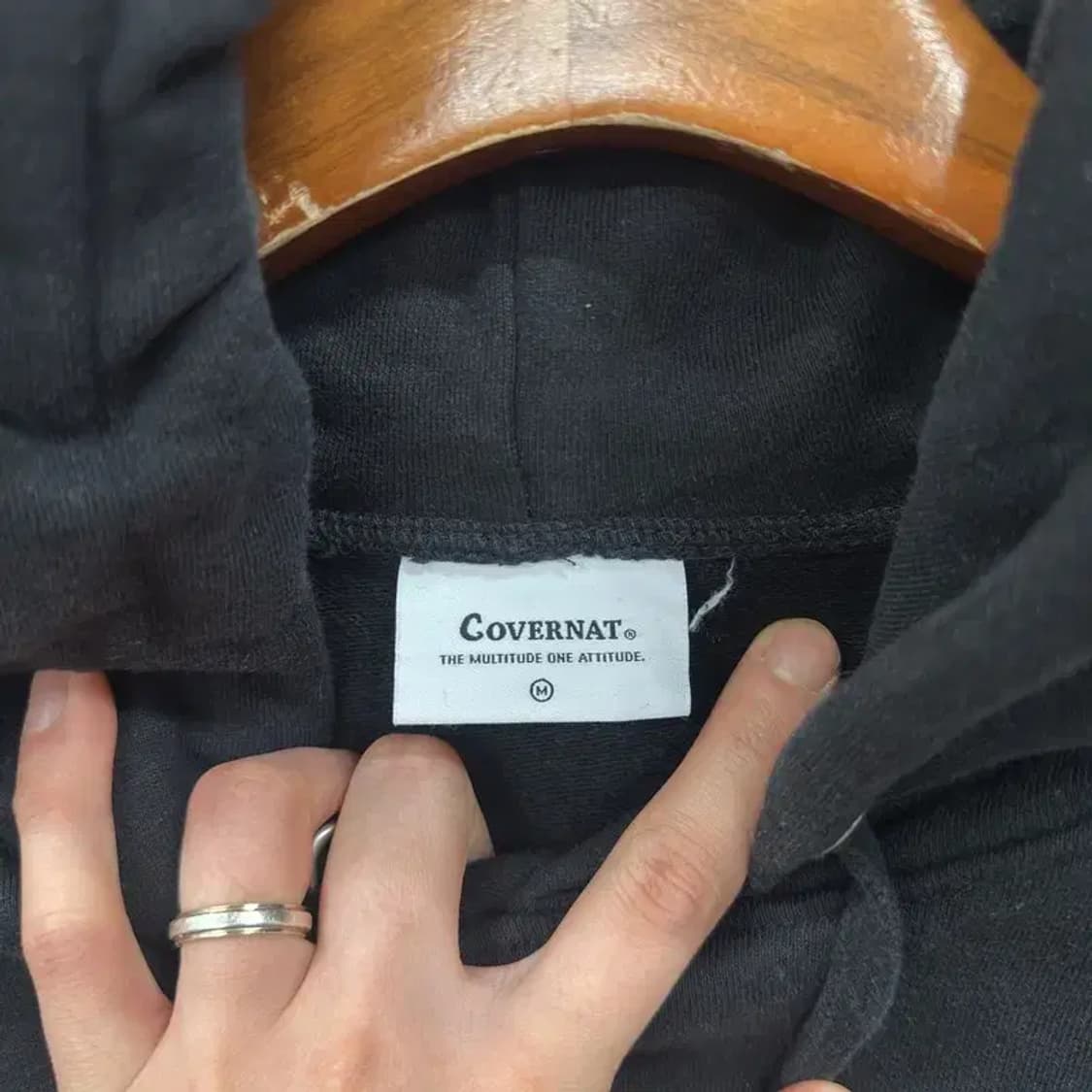 커버낫 캐주얼 자수로고 후드티 M A02704 상품이미지3