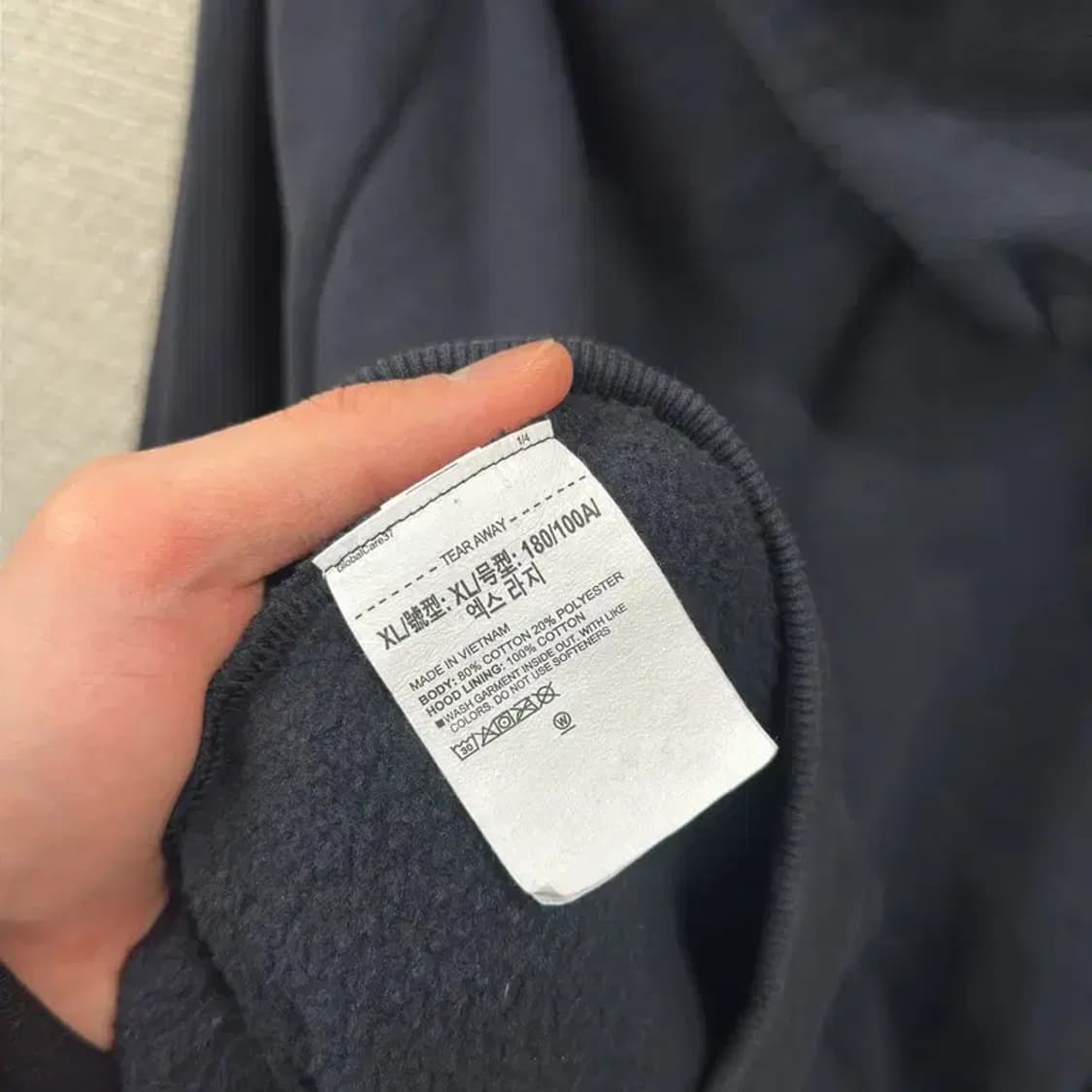 언더아머 프린팅로고 약기모 후드티 XL A02705 상품이미지4