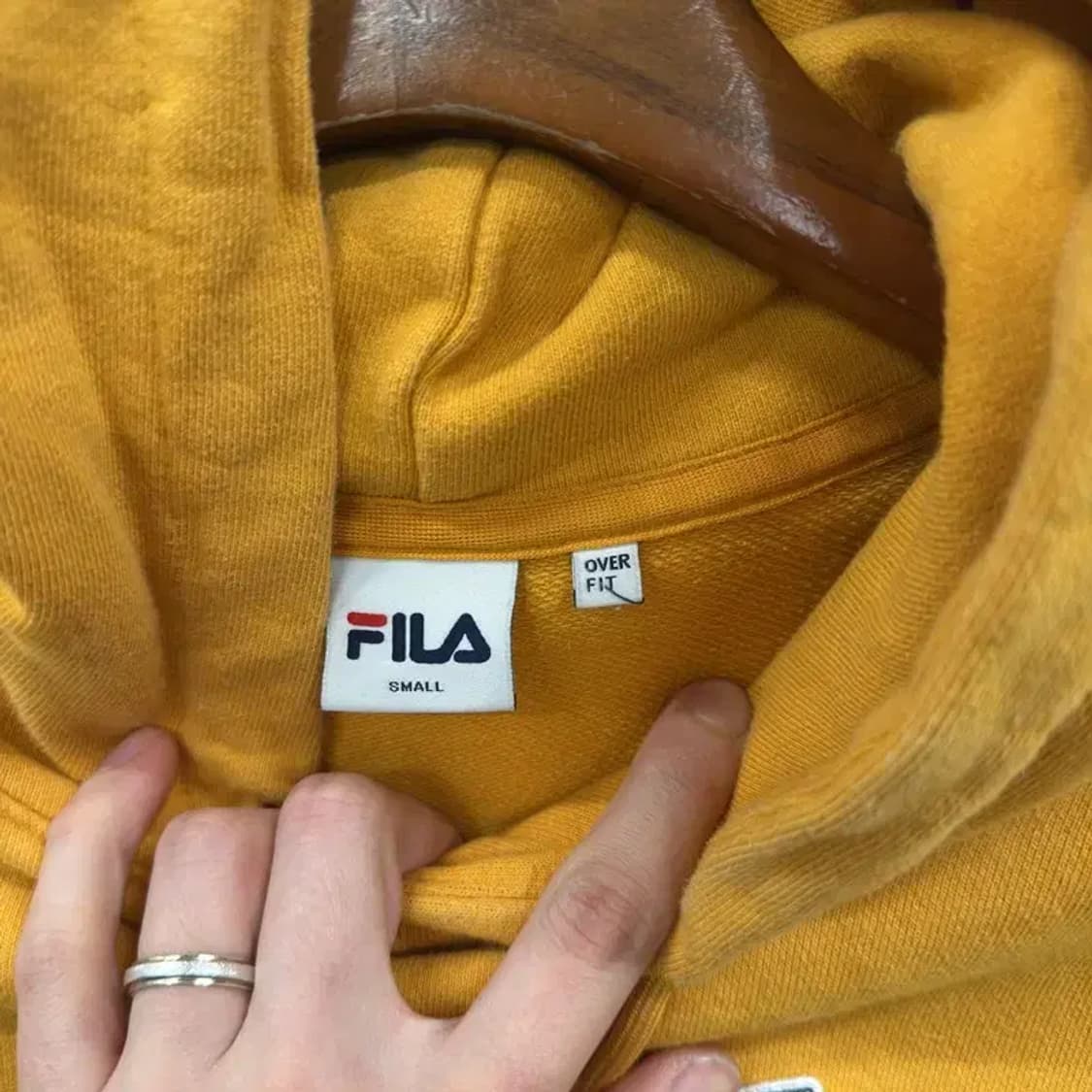 필라 캐주얼 오버핏 자수 후드티 S A02764 상품이미지3