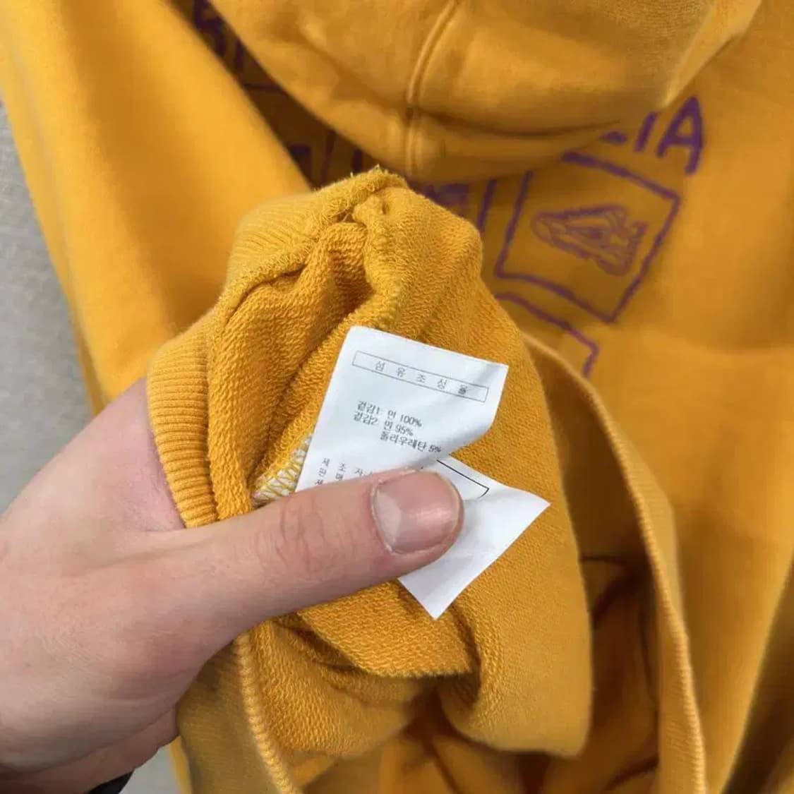 필라 캐주얼 오버핏 자수 후드티 S A02764 상품이미지4