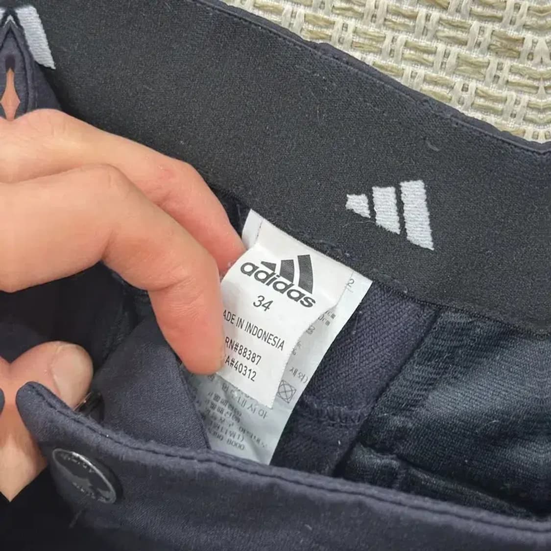 아디다스 프린팅로고 가을 바지 34인치 A02796 상품이미지3