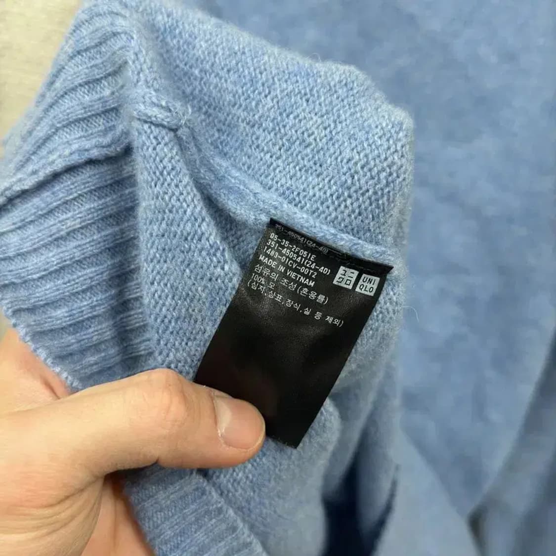 유니클로 캐주얼 울 니트 스웨터 M A02793 상품이미지4
