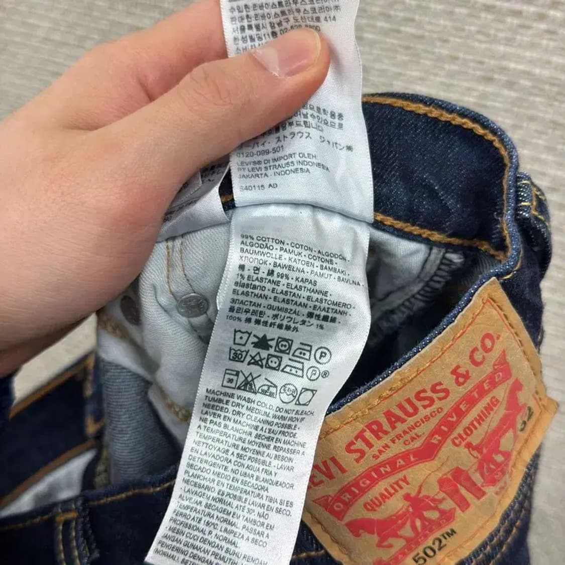 리바이스 502 캐주얼 데님 청바지 30인치 A02801 상품이미지4