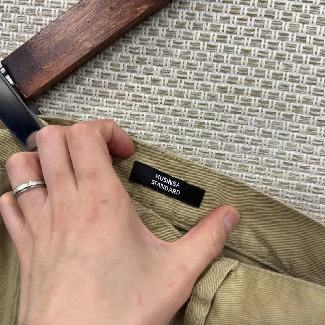 무신사스탠다드 캐주얼 빅포켓 코튼팬츠 면바지 30인치 A02797 상품이미지3