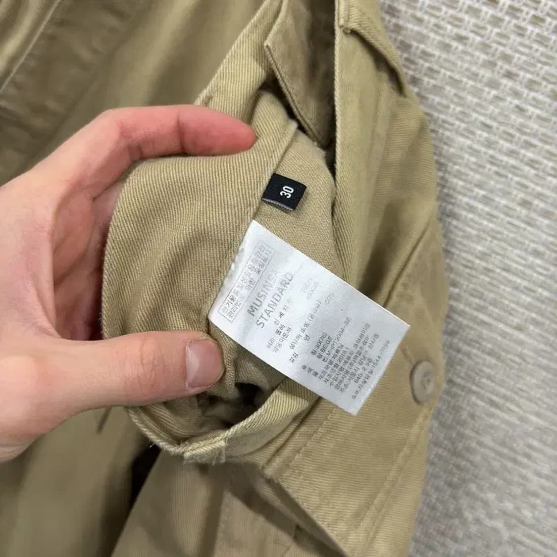 무신사스탠다드 캐주얼 빅포켓 코튼팬츠 면바지 30인치 A02797 상품이미지4