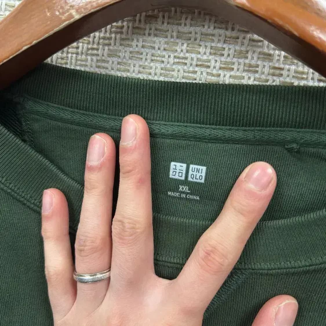 유니클로 캐주얼 무지 스웻셔츠 맨투맨 XXL A02775 상품이미지3