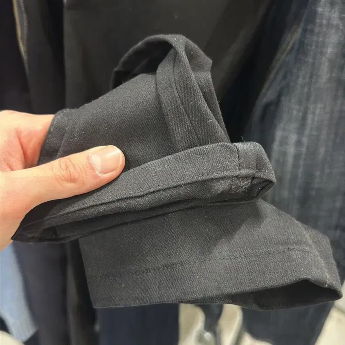 게스 로고 블랙진 스판 데님 흑청바지 26인치 A02802 상품이미지6