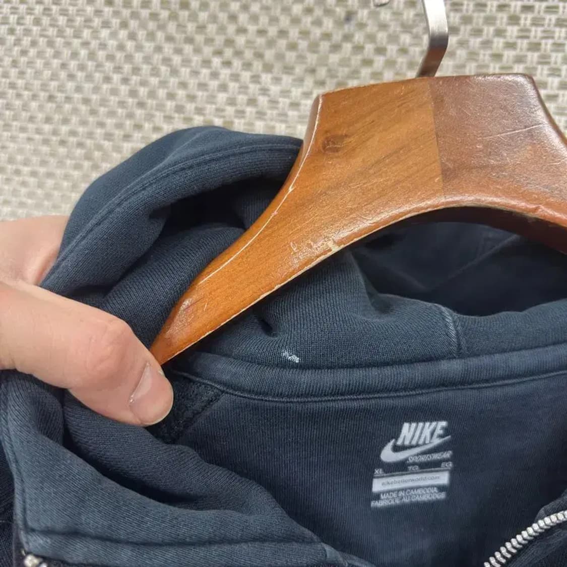 나이키 캐주얼 자수로고 후드집업 XL A02850 상품이미지5