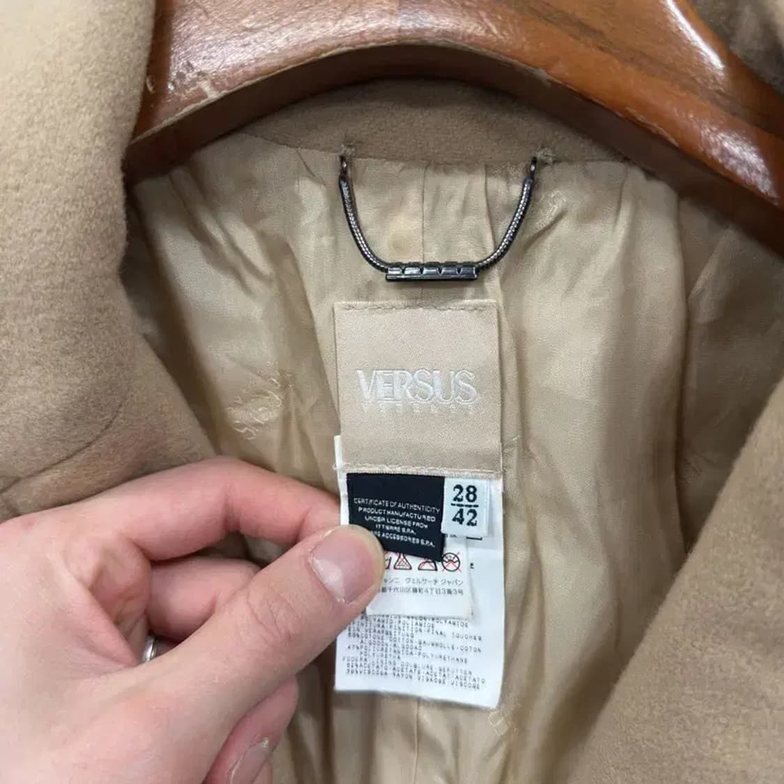 베르사체 베르수스 정품 울 롱 코트 자켓 95 A02854 상품이미지3