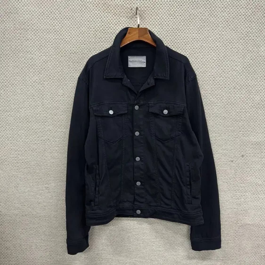 자라 ZARA 캐주얼 블랙 트러커 자켓 XL A02860 상품이미지1