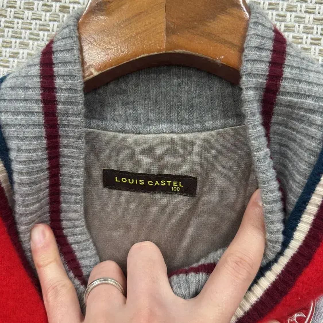 루이까스텔 골프 방풍 반집업 울 니트 100 A02870 상품이미지3