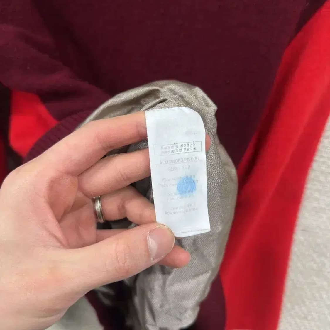 루이까스텔 골프 방풍 반집업 울 니트 100 A02870 상품이미지4