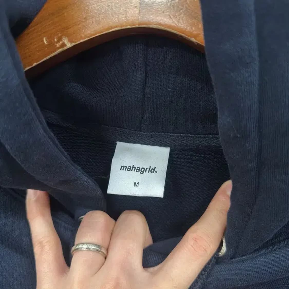 마하그리드 캐주얼 자수로고 후드티 M A02849 상품이미지3