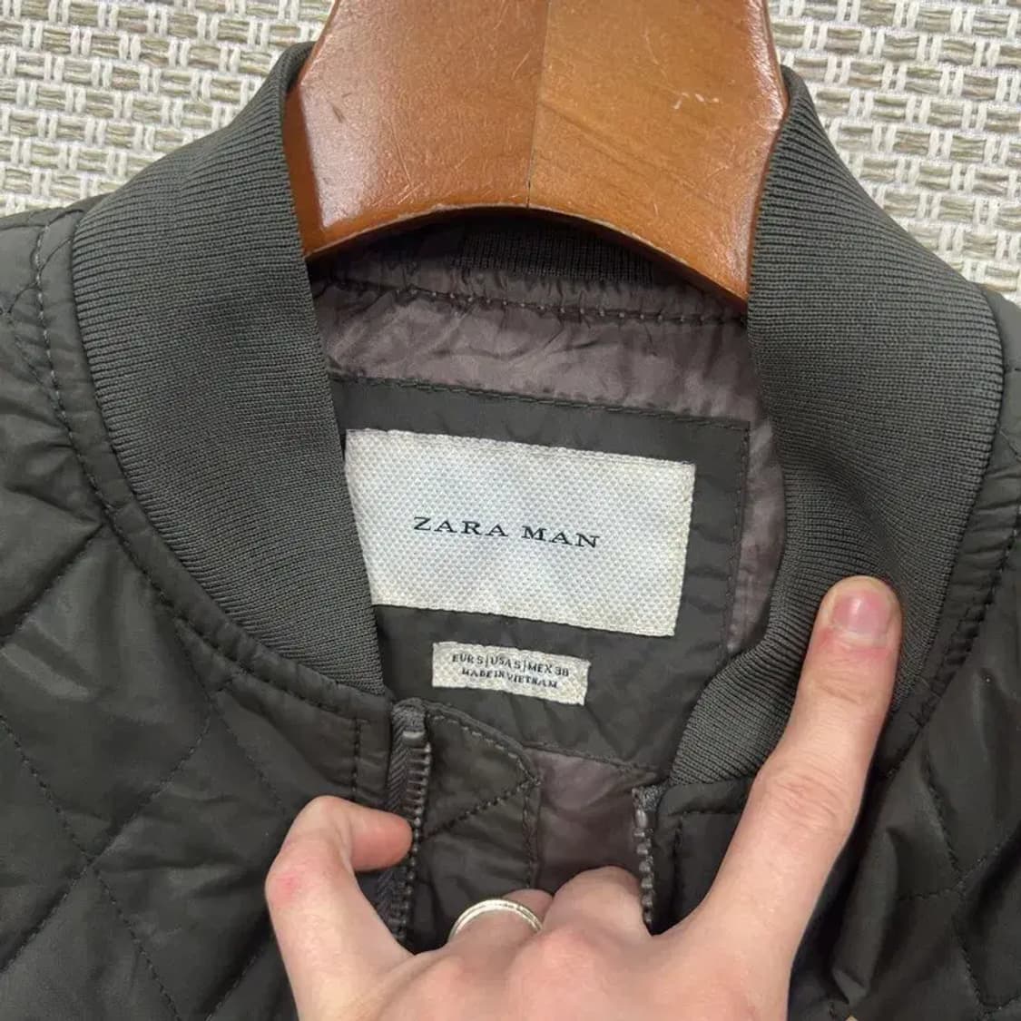 자라 ZARA 캐주얼 퀄팅 항공점퍼 자켓 S A02862 상품이미지3