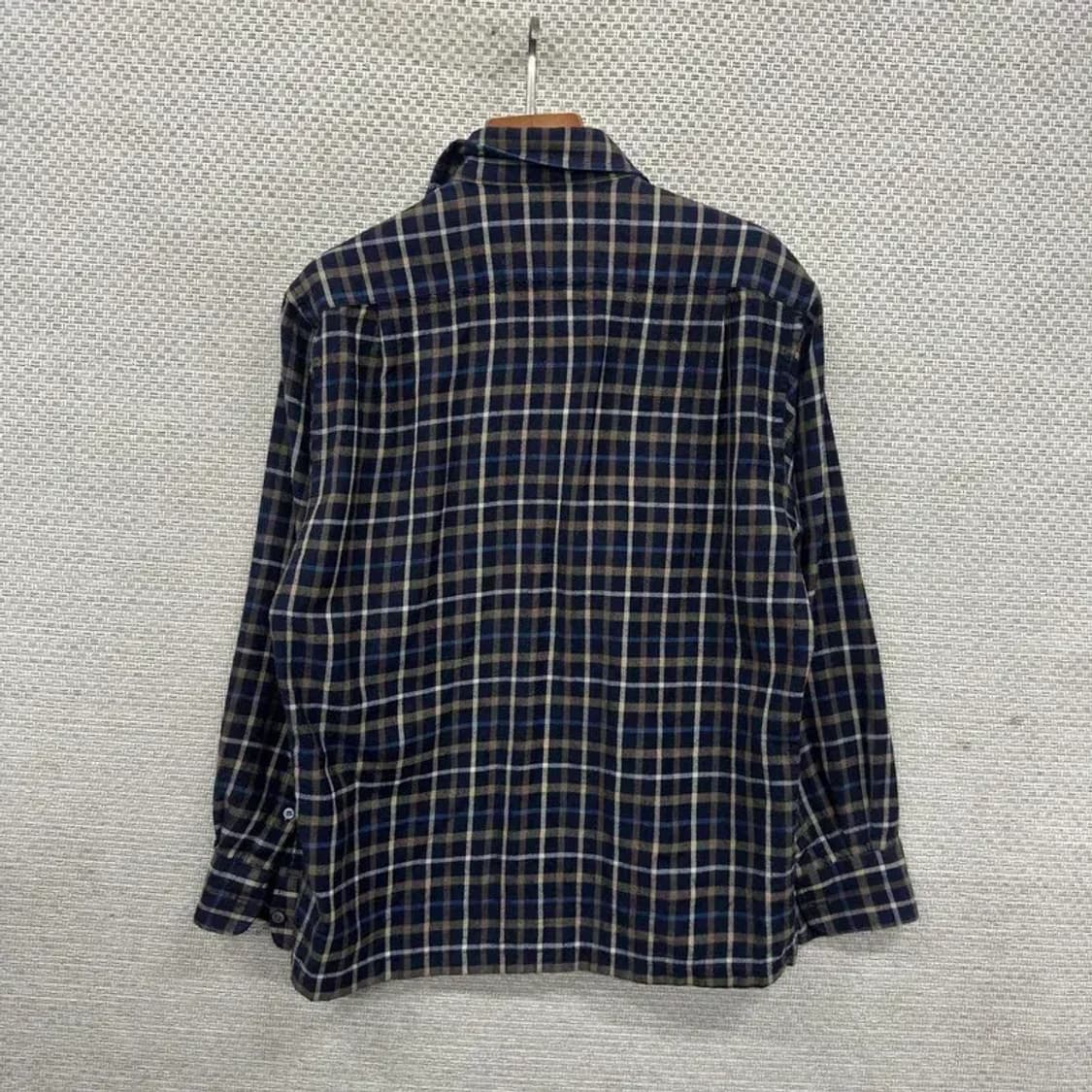 닥스 캐주얼 자수로고 체크 긴팔 셔츠 95 A02869 상품이미지2