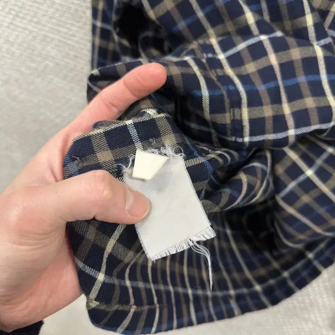 닥스 캐주얼 자수로고 체크 긴팔 셔츠 95 A02869 상품이미지4