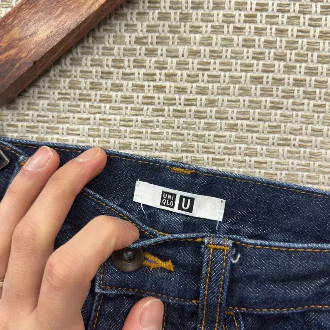 유니클로 U 르메르 벌룬핏 데님 청바지 27인치 A02879 상품이미지3