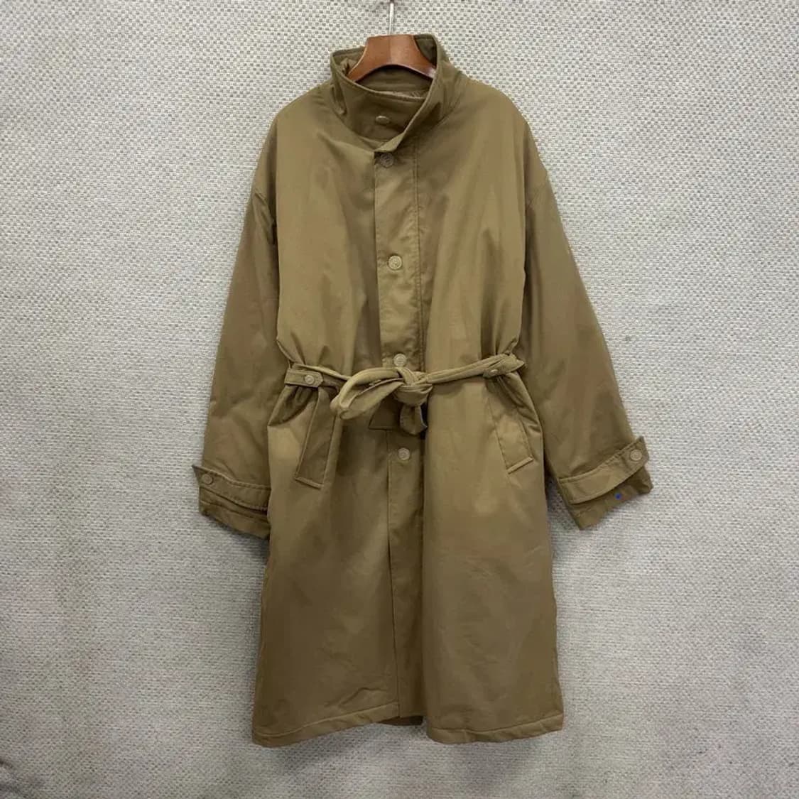 라퍼지스토어 캐주얼 버튼 누빔 롱 트렌치 코트 자켓 M A02925 상품이미지1