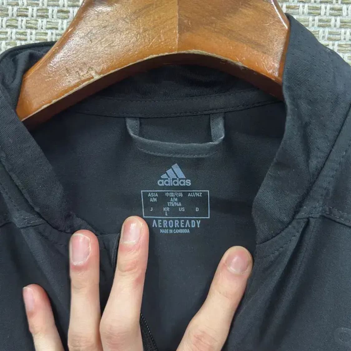 아디다스 캐주얼 프린팅로고 트레이닝 집업 L A02926 상품이미지3