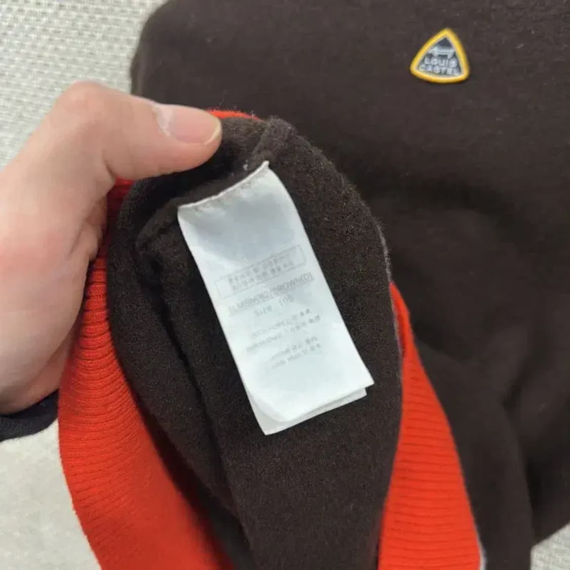 루이까스텔 골프 자수로고 반집업 울 니트 스웨터 105 A02950 상품이미지4