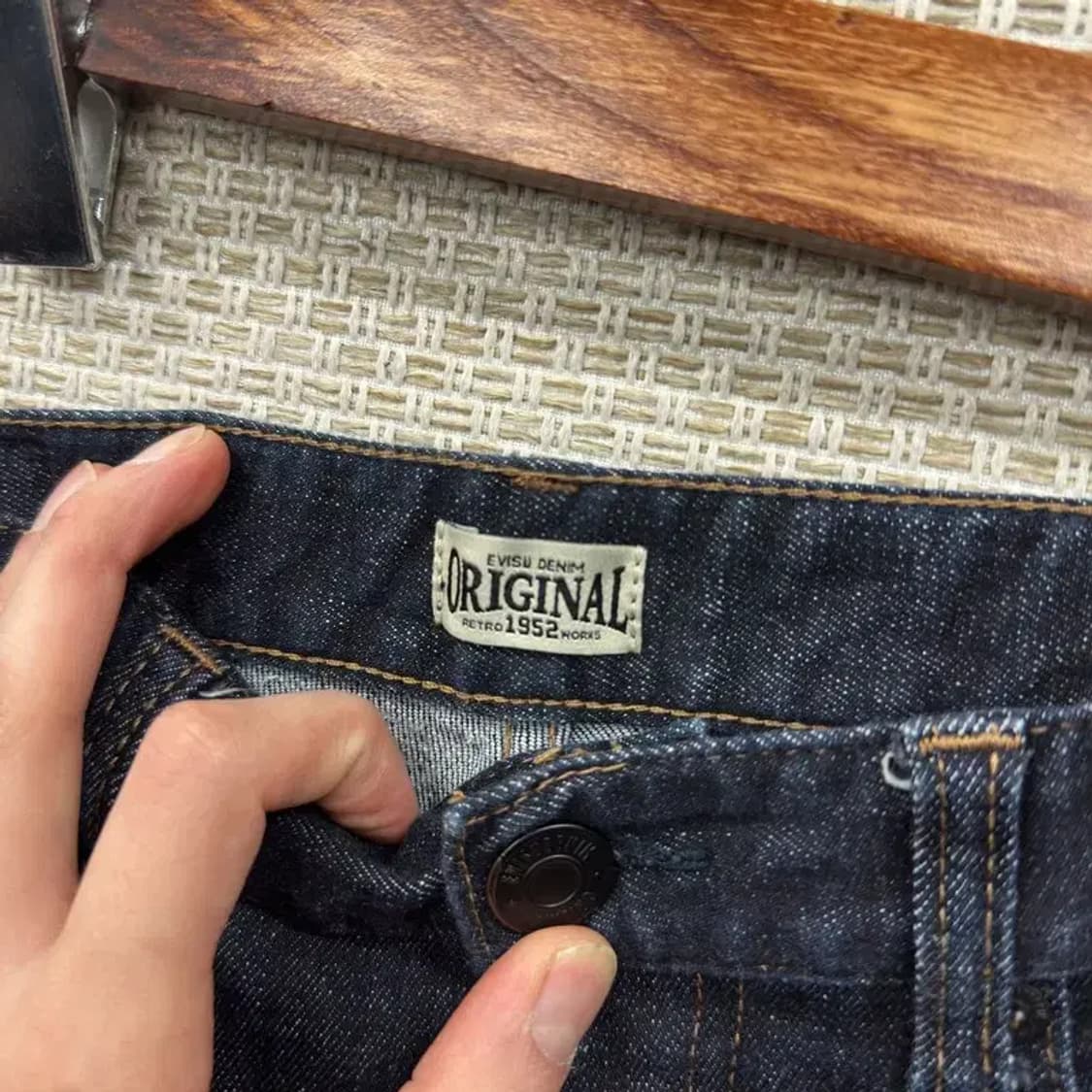 에비수 캐주얼 스판 데님 청바지 32인치 A02957 상품이미지5