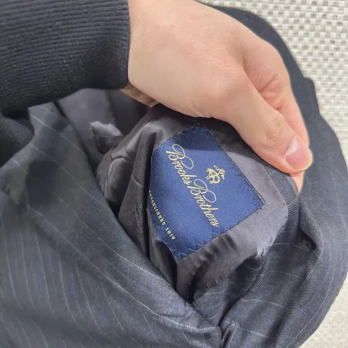 브룩스브라더스 캐주얼 버튼 울 블레이저 자켓 100 A02929 상품이미지3