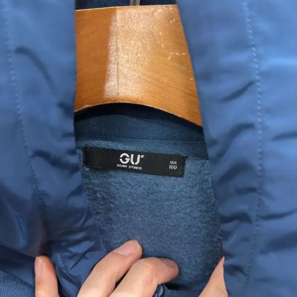 GU 캐주얼 반집업 약기모 후드티 100 A02932 상품이미지3