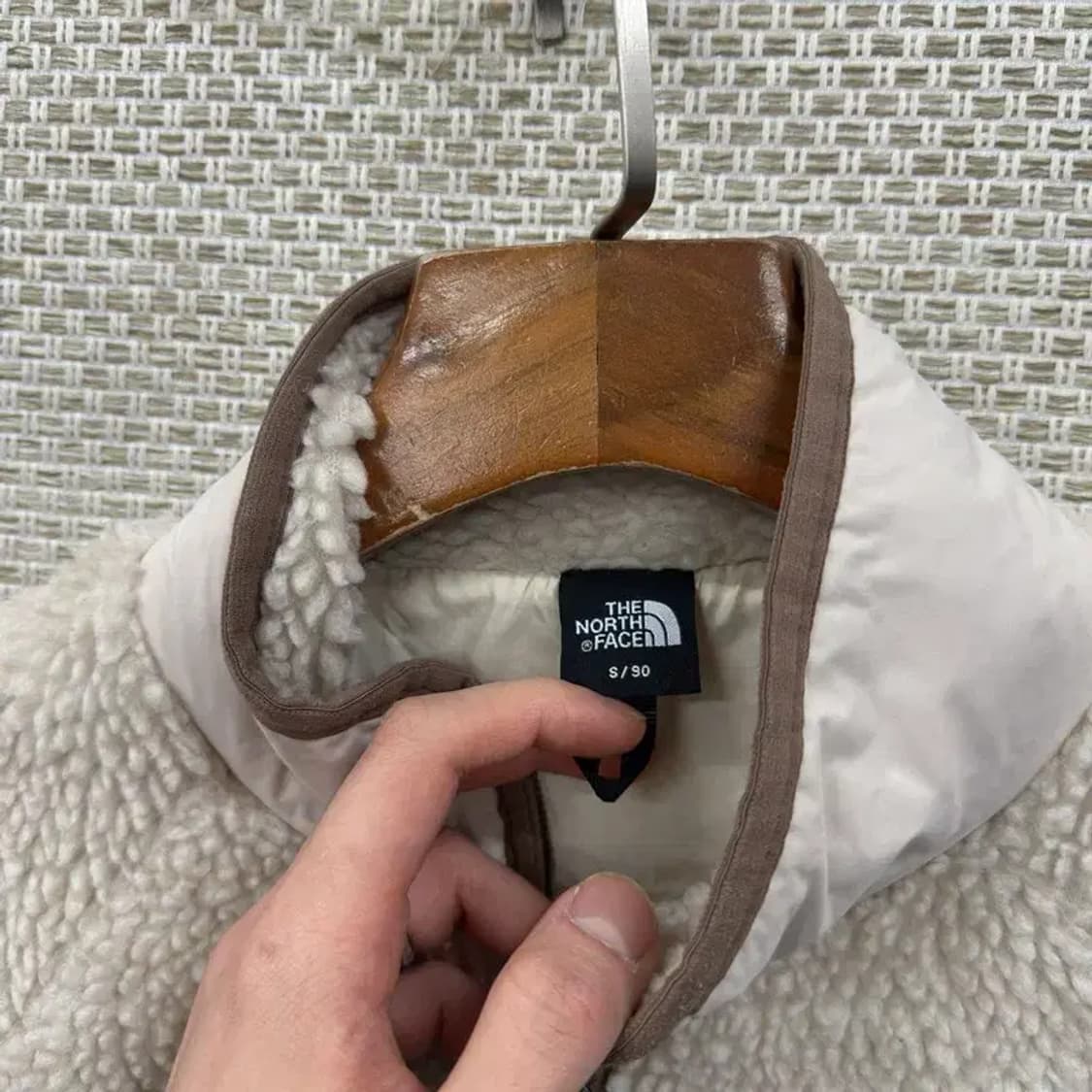 노스페이스 아웃도어 자수로고 양털 롱 후리스 집업 S A02944 상품이미지3