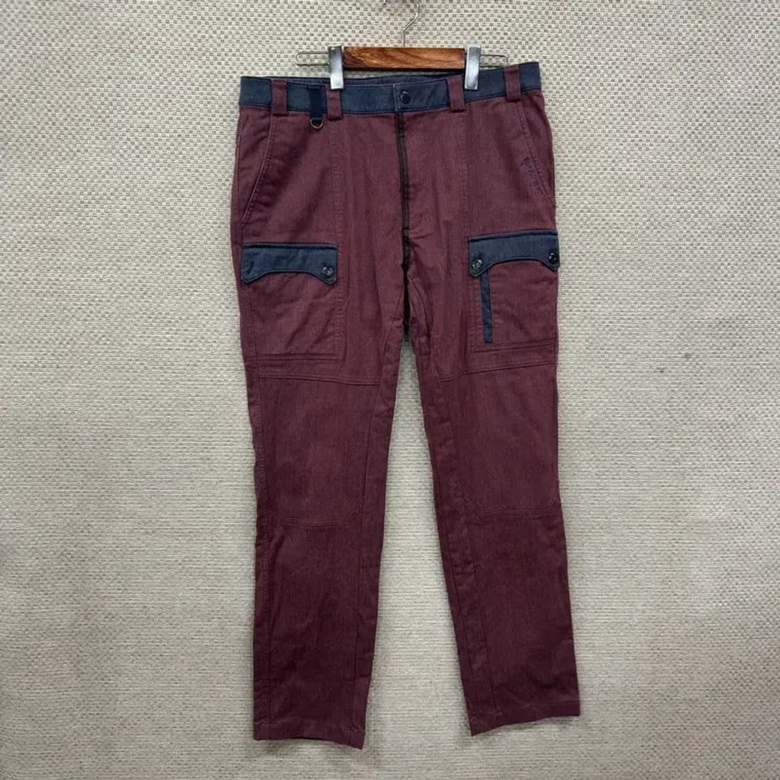 블랙야크 아웃도어 자수로고 카고 약기모 등산 바지 36인치 A02962 상품이미지1