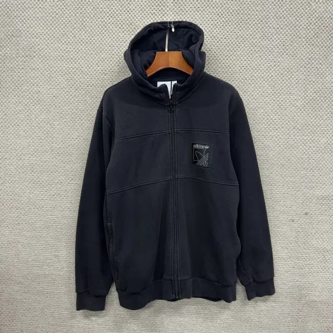 아디다스 캐주얼 패치로고 약기모 후드집업 M A02942 상품이미지1