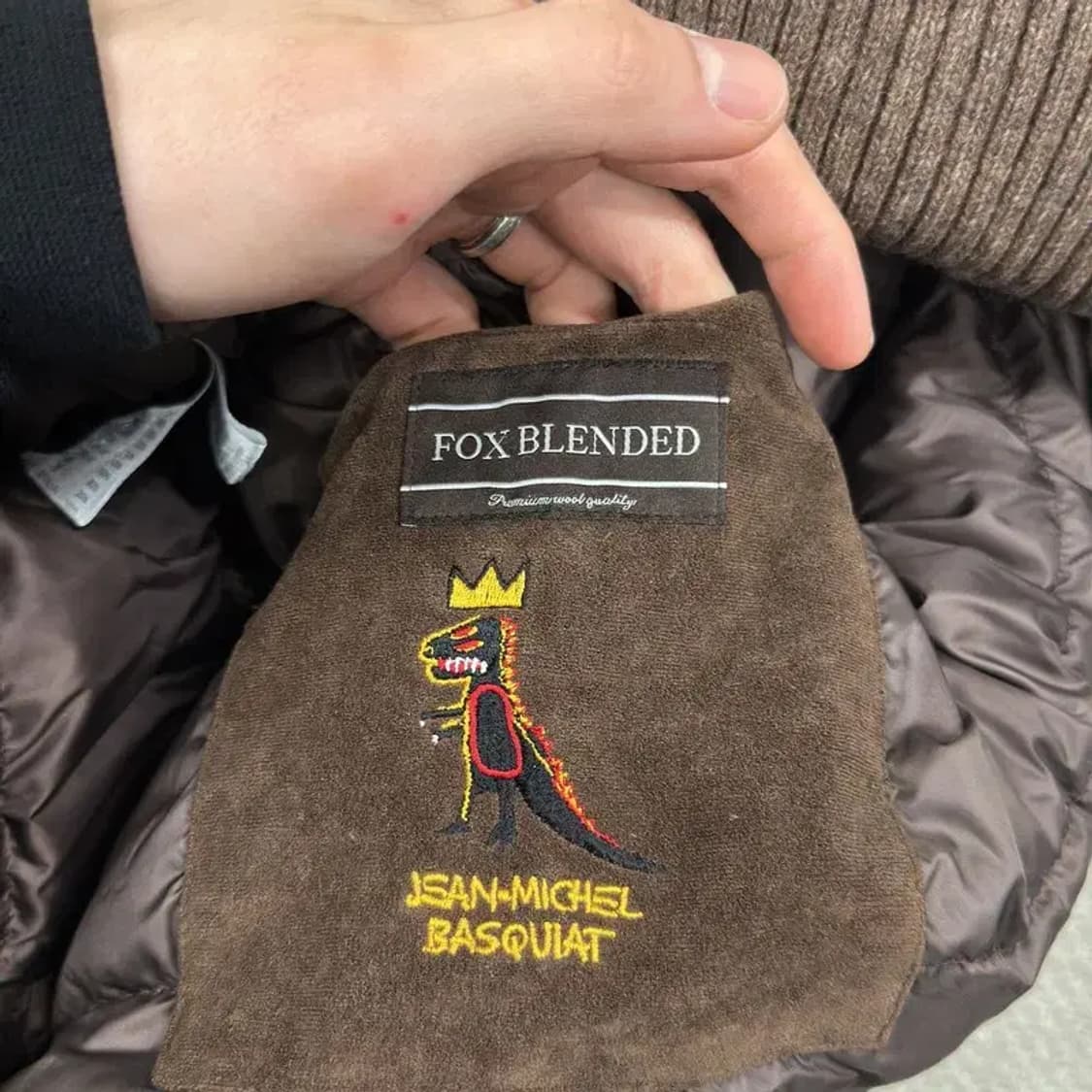 장미쉘바스키아 은장로고 울 니트 점퍼 95 A03008 상품이미지3