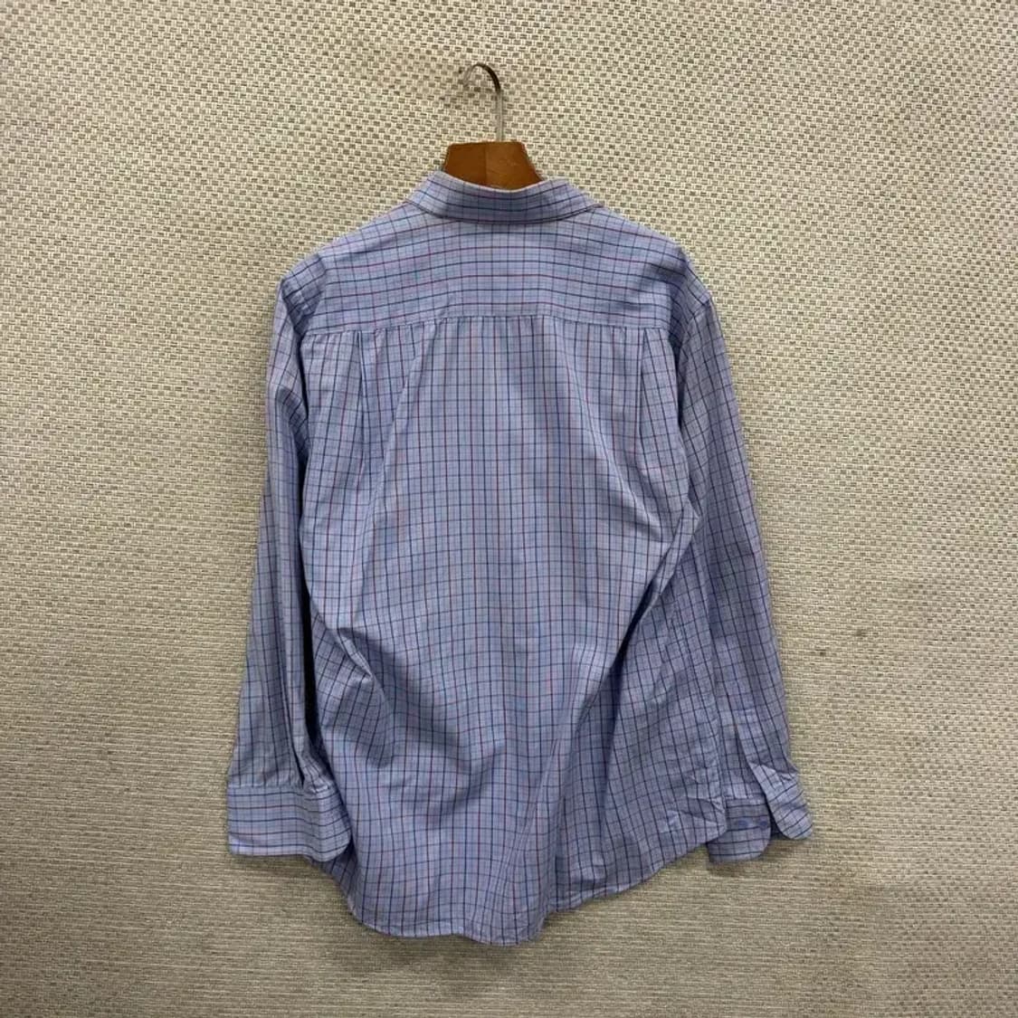 닥스 캐주얼 자수로고 긴팔 체크 셔츠 100 A03012 상품이미지2