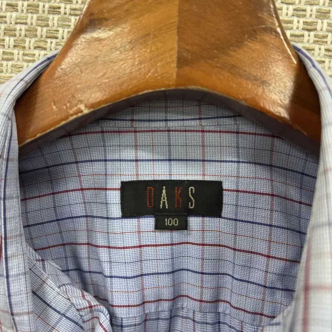 닥스 캐주얼 자수로고 긴팔 체크 셔츠 100 A03012 상품이미지3