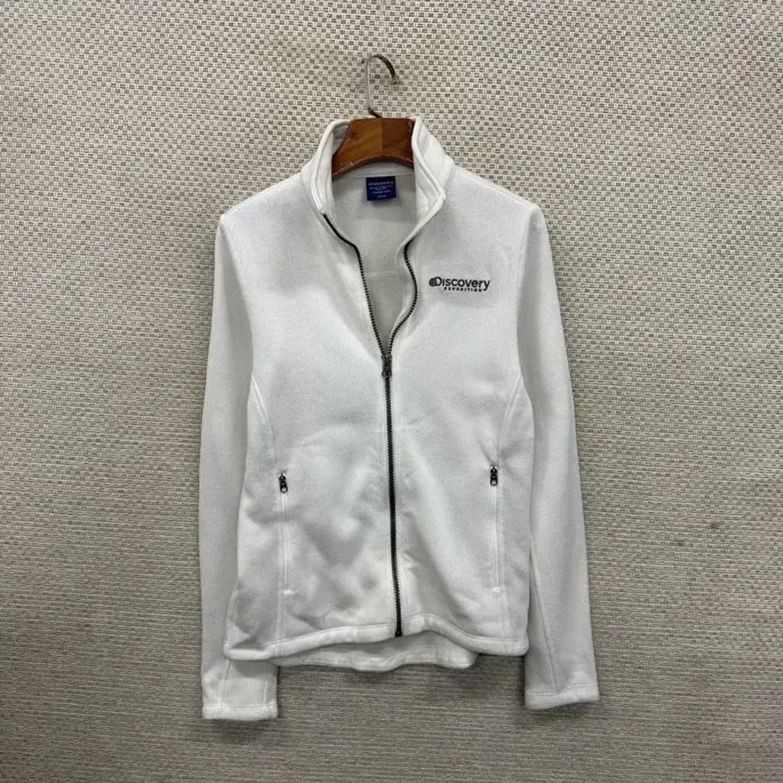 디스커버리 캐주얼 자수로고 플리스 후리스 집업 90 A03015 상품이미지1